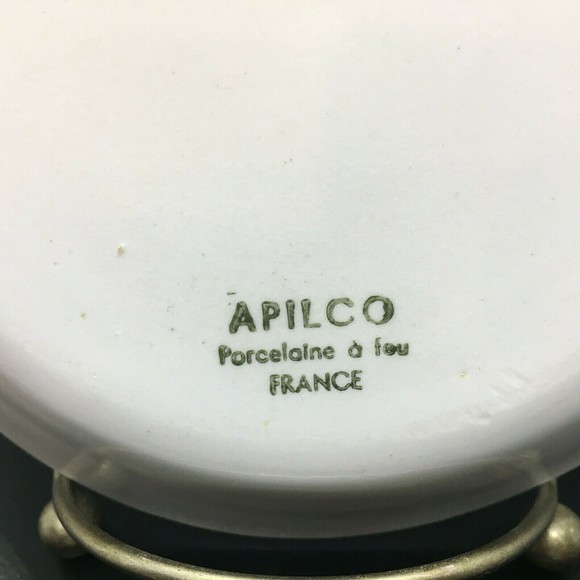 APILCO France Porcelain Au Gratin Eared Baking Dish ROSEBUD Pattern 7" Set of 2 - Picture 5 of 8